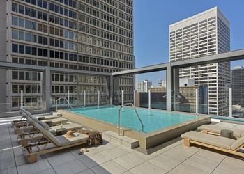 A rooftop pool 